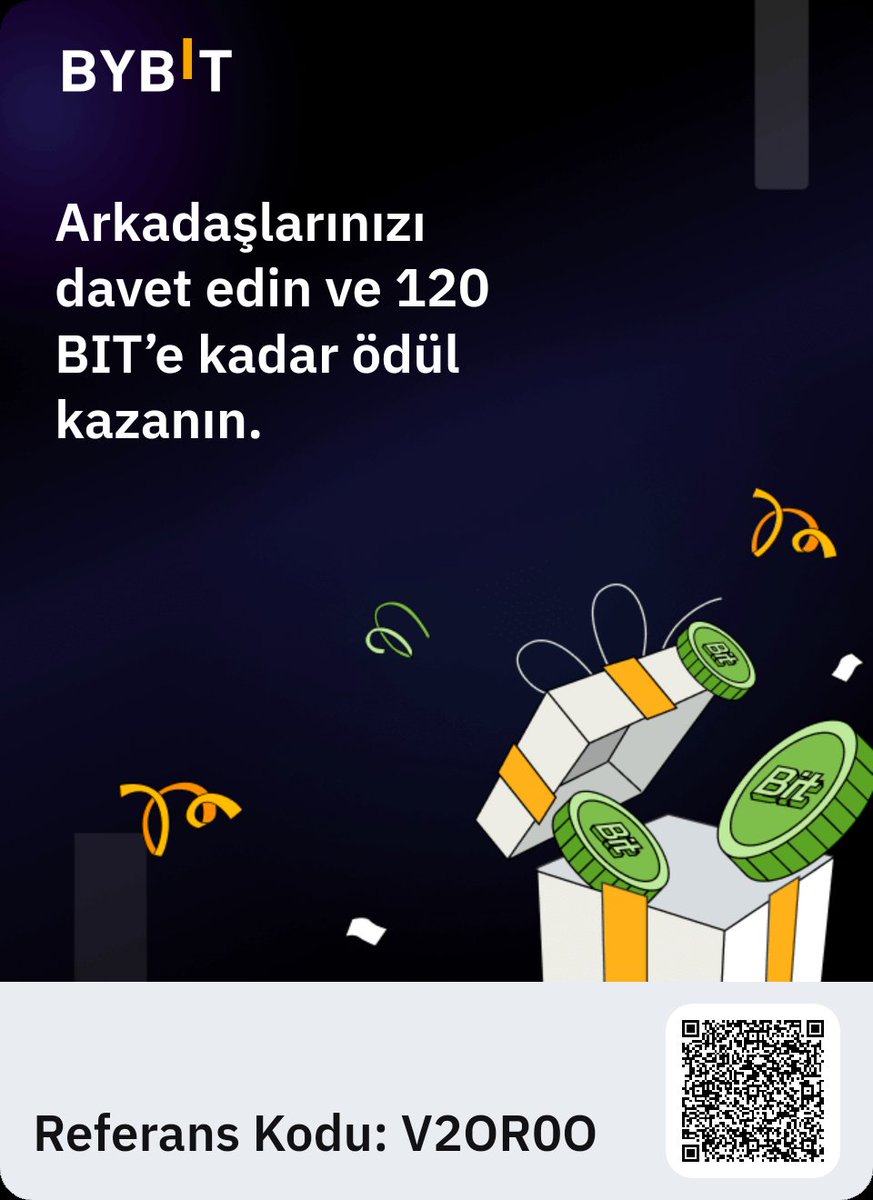 Bu Launchpad erkinliğine katılarak benimle birlikte Bybit’te gelecek vadeden projelerin tokenlerine erkenden erişim hakkı kazan! Buraya Tıkla: bybit.com/tr-TR/trade/sp…
bybit.com/tr-TR/trade/sp…