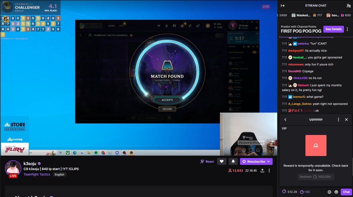 I gamba my points to get VIP and <a href="/k3soju/">k3soju</a> has disabled it > _ <