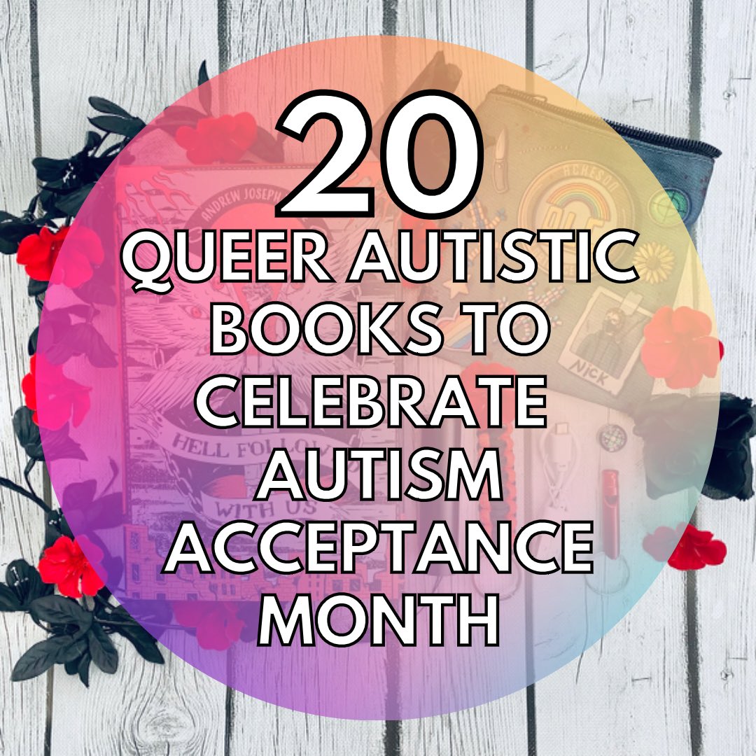 🌈 Hey Reading Rainbows! Today we are celebrating Autism Acceptance Month with a list of 20 queer autistic books. Queer autistics deserve to be seen and represented in literature and we hope this list helps you find some new favorites! Thank you @shelf_blame for the lovely photo