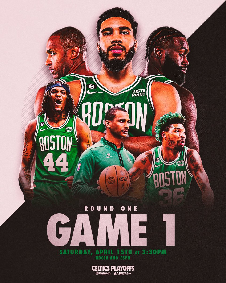 celtics's tweet photo. See you Saturday ⏳☘️ https://t.co/hUC1mpB2Bn