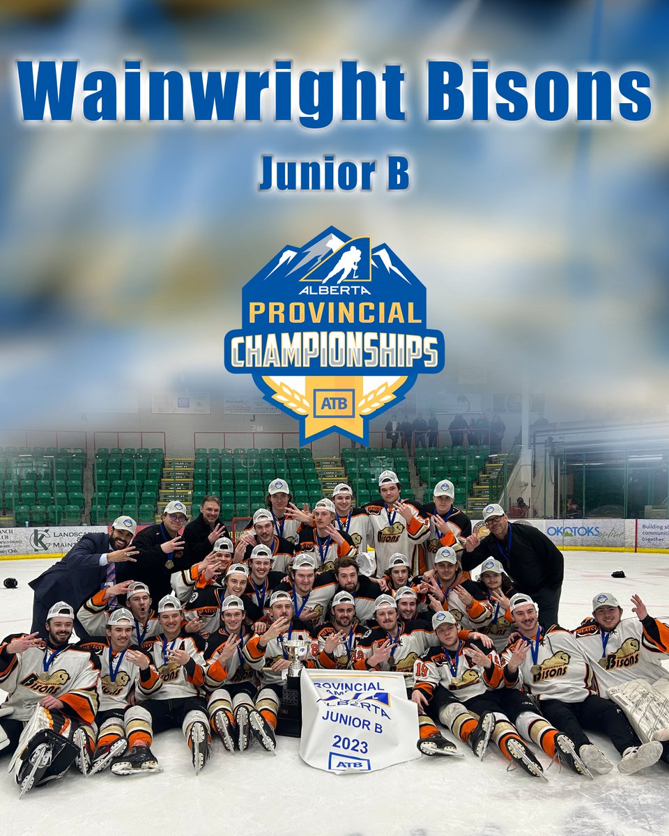 The <a href="/WWBisons/">Wainwright Bisons</a> are your Junior B Provincial Champions!  

#HAProvincials #TeamATB