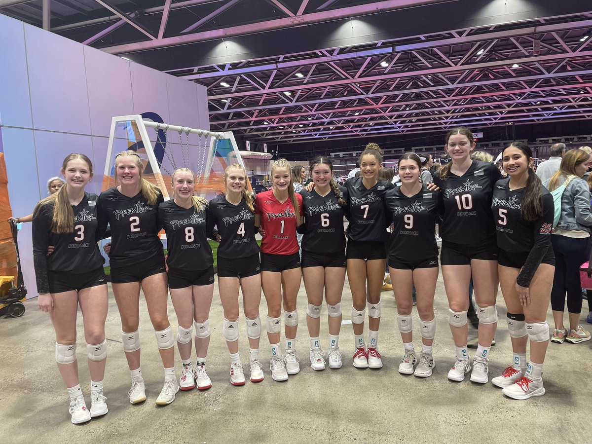 kcapece's tweet photo. Congrats to @CamiCap09 and her @Premier14Gold teammates as they earn a bid to the @usavolleyball National Tournament.  They earned a 🥈finish at the Show Me Qualifier.  Hello Chicago! @Premier_VB @GreatPlainsVB #14Gold #premierproud #BetterTogether https://t.co/NJIt0V9GJy