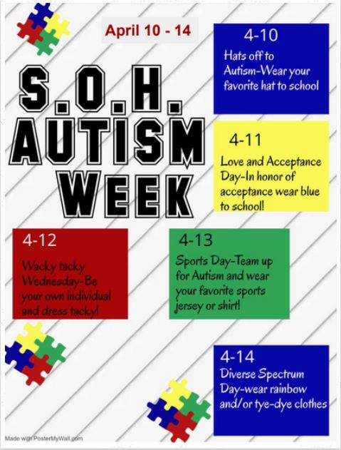Join us in celebrating Autism Awareness Week, April 10-14, 2023, as we promote understanding, acceptance, and inclusiveness of students with Autism.