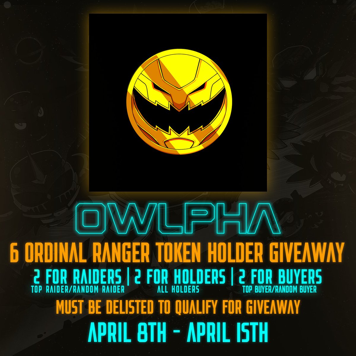 brian_newkirk's tweet photo. This is not just any contest. This is the chance to become an Ordinal Ranger and join the elite ranks of Owlpha! Let's all Hoot and seize the moment!!! #Hoot #Owlpha #OrdinalNFTs #OrdinalRanger #polygonNFTs #NFTGiveaways #NFT #NFTARTWORK #nftcollector #NFTCommunity #themasters https://t.co/GLH1qQF5cY