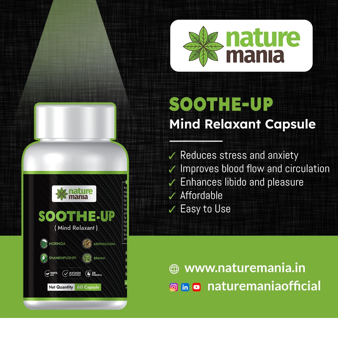 naturemania1's tweet photo. 𝐒𝐎𝐎𝐓𝐇𝐄-𝐔𝐏
𝐌𝐢𝐧𝐝 𝐑𝐞𝐥𝐚𝐱𝐚𝐧𝐭 𝐂𝐚𝐩𝐬𝐮𝐥𝐞✅
.
.
Get Better with Nature & Call Now for more Information
📞 7509278000
.
.
#naturemania #nature #healthcare #ayurveda #natural #herbal #powerofayurveda #weakmemory #sootheup #concentration #stressfree #anxiety #blood https://t.co/RBcG4LjO8R