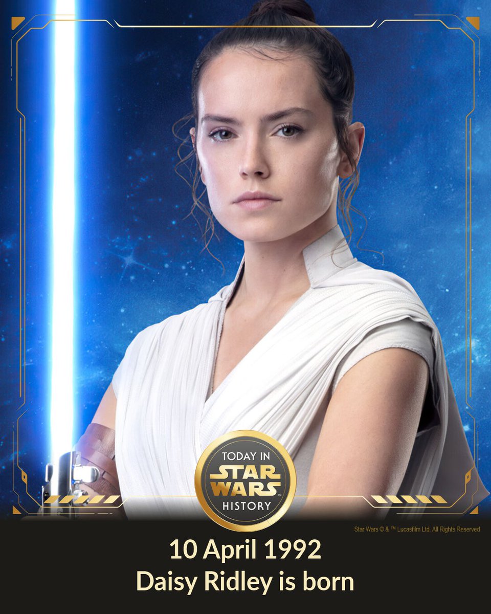 TodayinStarWars's tweet image. 10 April 1992 #TodayinStarWarsHistory &quot;Be with me.&quot; #Rey #DaisyRidley