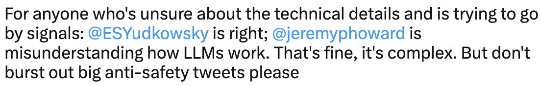 jeremyphoward's tweet image. Don&apos;t listen to me. I don&apos;t understand language model fine tuning.

I&apos;m merely the 1st author of the paper &quot;Universal Language Model Fine Tuning&quot;, which explained 5 years ago how to fine tune universal language models.