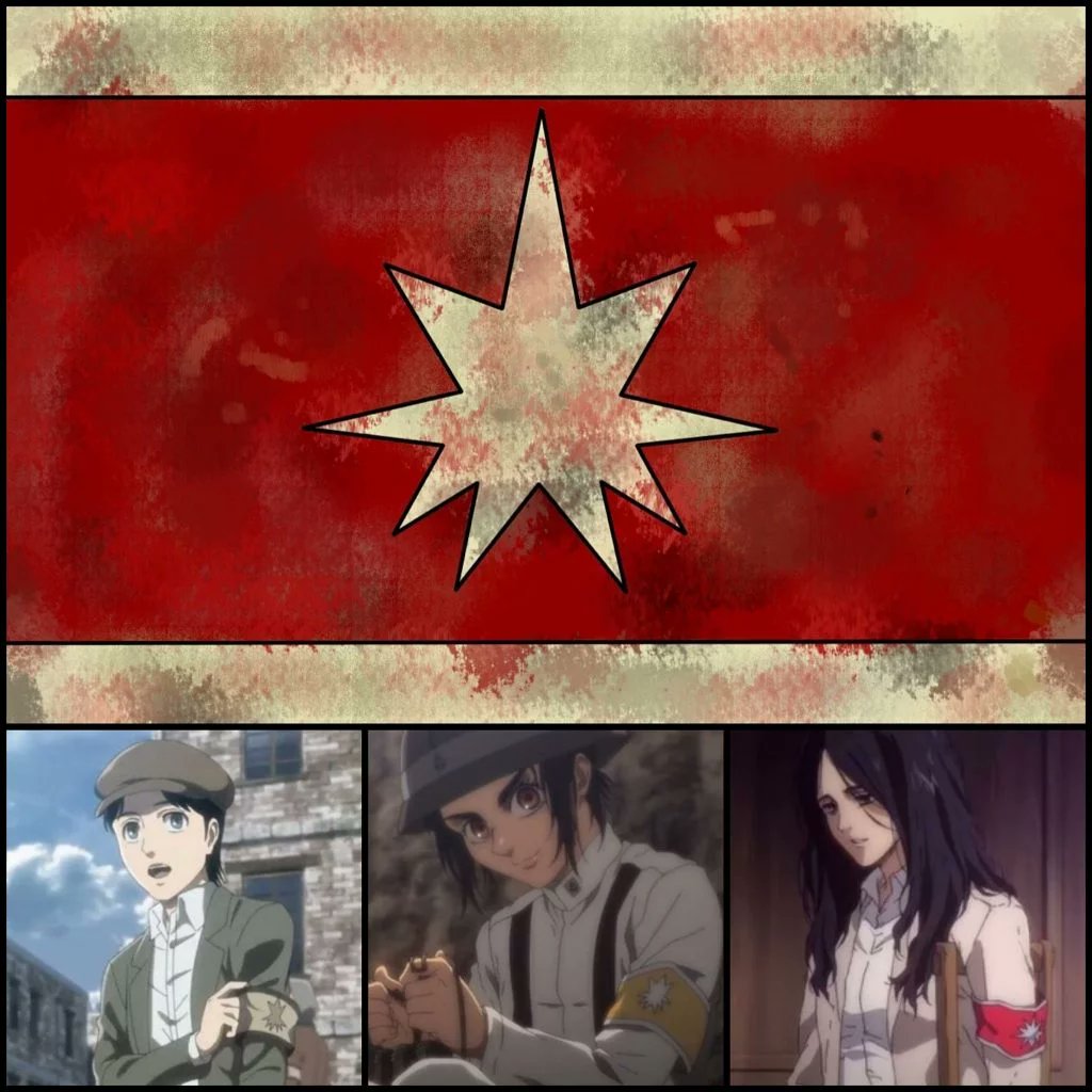 thepatriotsasia's tweet photo. "Unsur Sejarah Yahudi VS Nazi Dalam Attack On Titan."

Kalau kita tengok dalam anime ni, bangsa Eldian didiskriminasi oleh bangsa Marley. Bangsa Marley mengurung bangsa Eldian dalam sebuah penempatan atau kem tahanan yang dikenali sebagai Liberio, sambil kena pakai ikatan lengan. https://t.co/zHiQmrYMUq