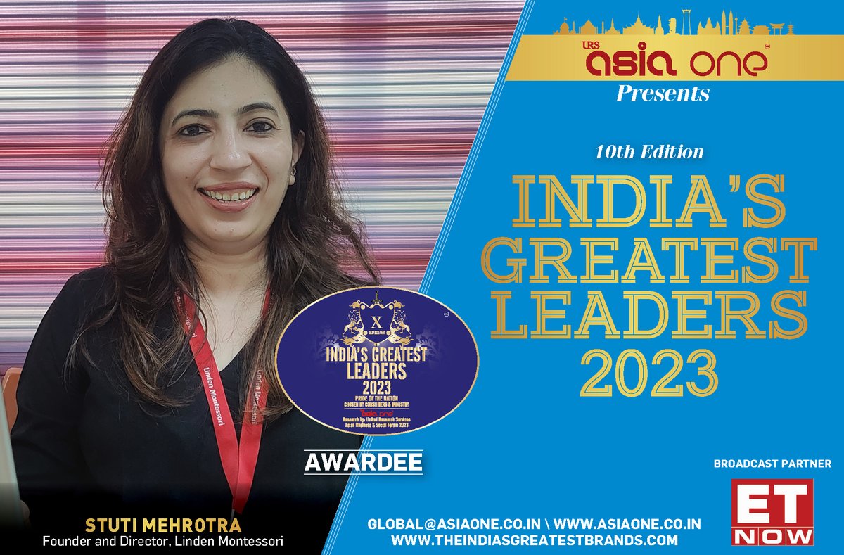 Stuti Mehrotra, an alumnus of IIM Calcutta with more than a decade of experience in teaching, is a teacher turned entrepreneur.
#asiaonemagazine #media #leadership #successstories #greastestbrands #greatestleader #awards #awards2023 #bestinbusiness #recognitionawards