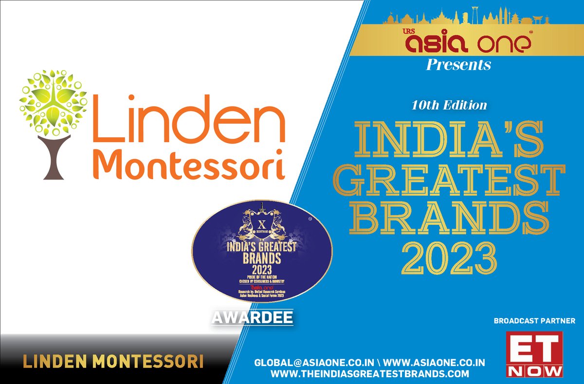 AsiaOne Magazine has praised the Bangalore-based Linden Montessori School for its focus on providing a tangible and stimulating environment to enable children to realize their potential.
#asiaonemagazine #media #leadership #successstories #greastestbrands #greatestleader #awards