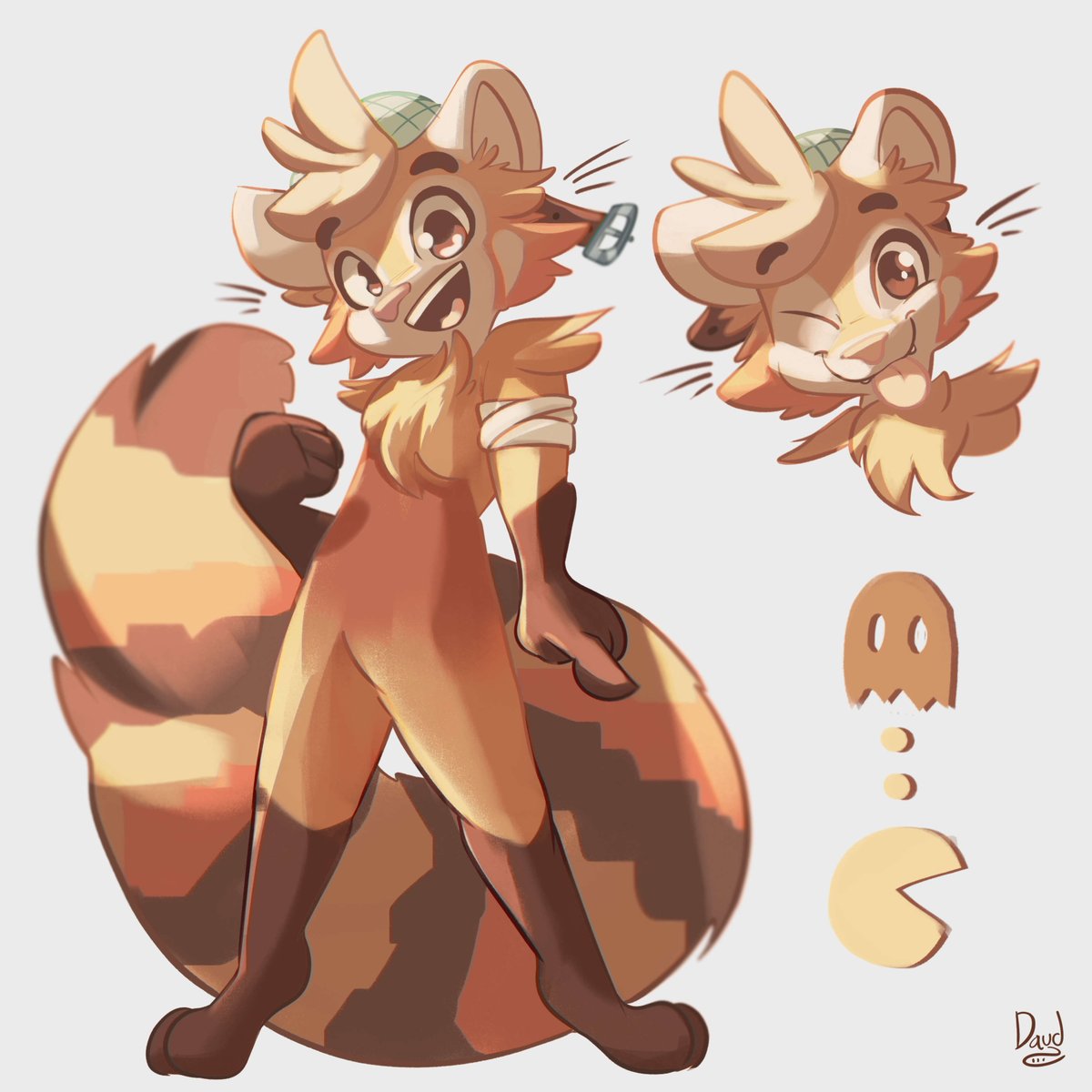 ✨Character desing ✨little red panda❤️