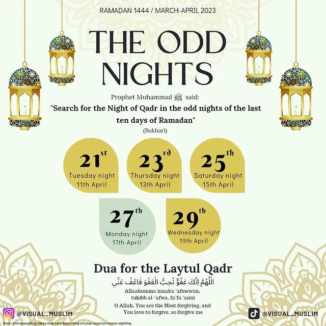 Idris on Twitter "As the search for Laylatul Qadr is on, here are the