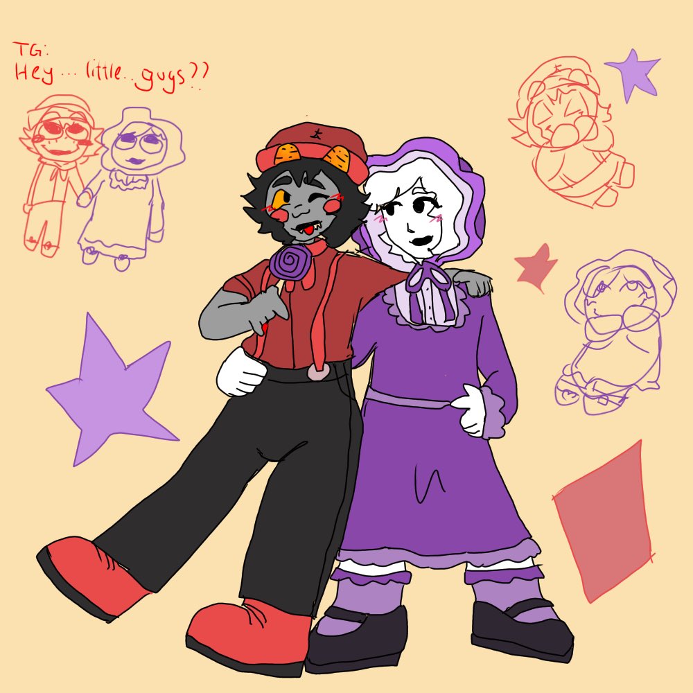 _estrellllaaaa's tweet photo. favorite non canon character/s?!? THESE LITTLE GUYS!!
(( they are so silly :DD ))
#homestuck #karkatjunior #karkatjr #littlerose #rosejunior #413countdown #homestuck413 https://t.co/pMURHH6W2F