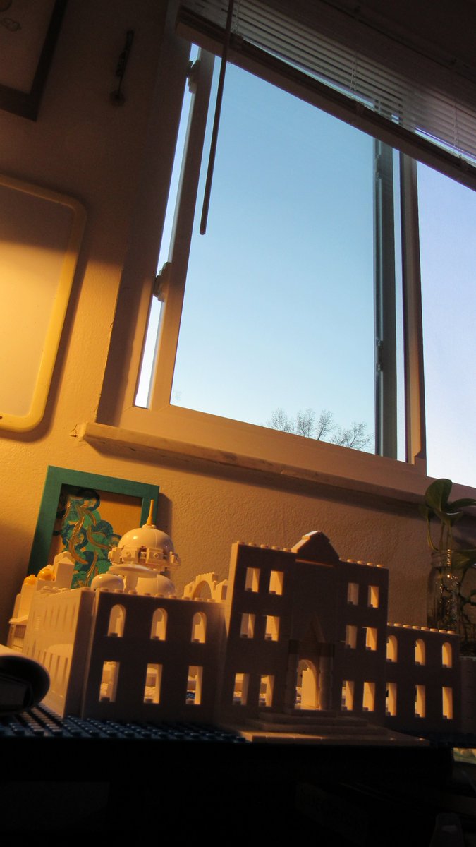 1920sTurkey's tweet photo. Today I worked on the outer wall of the Süleymaniye Mosque courtyard (north corner) and connected the main portal to the northeast wall. #ramadan #slowbuild #minimonuments #miniaturemosques #LEGO #islamicarchitecture #architecturephotography #constructionsite #domes https://t.co/AgMpPovXtH