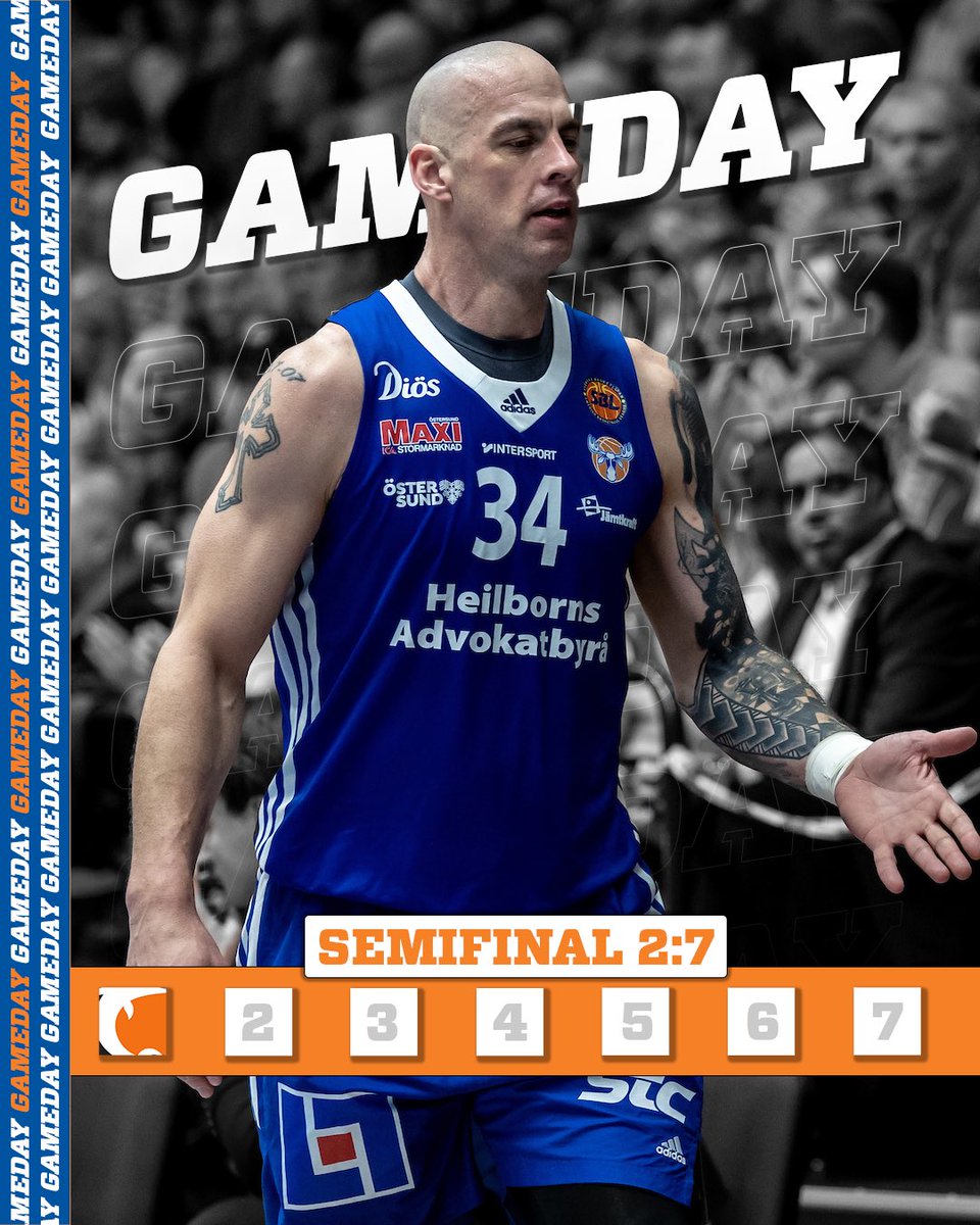 🏆GAMEDAY! SEMIFINAL 2:7: Jämtland vs Norrköping kl 17:04
🎟️ Förköp: tickets.jamtlandbasket.se
🍖 Restaurangen öppnar för alla kl 15.00
📸 Per Danielsson