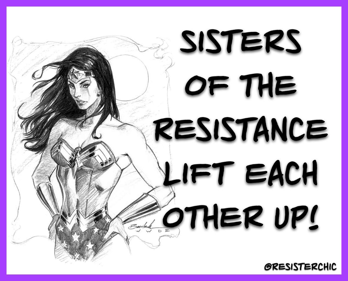 It’s a #ResisterSister Sunday @JaxHarley5 @bab_102 @Rubicon1313 @Eathbound420 @DoingJack @dindin6 @Real_Chatty_Cat @Mary1Kathy @peachiikim @1shermoore @CarlyJA22 @customcore7 @CamiLee13 @Sunflwrgirl2 @Zee207702 @BrenSumner @Jane_with_a_y @MarciaBarrie @KimKellyFL