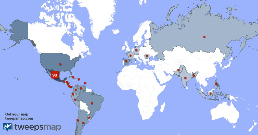 Muchas gracias a mis 2 nuevos seguidores desde México durante la última semana. tweepsmap.com/!reporteveracr…