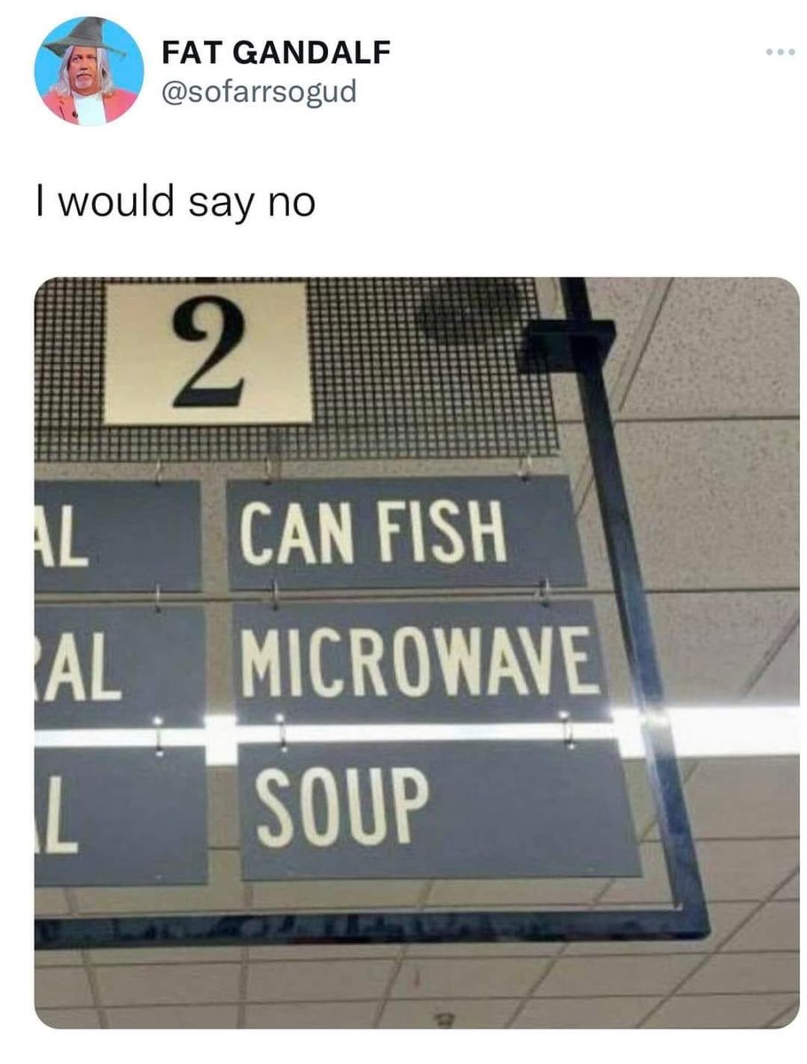 TieflingMercy's tweet photo. @CateSpice But what if fish COULD microwave soup? https://t.co/pzc5s4yyhq