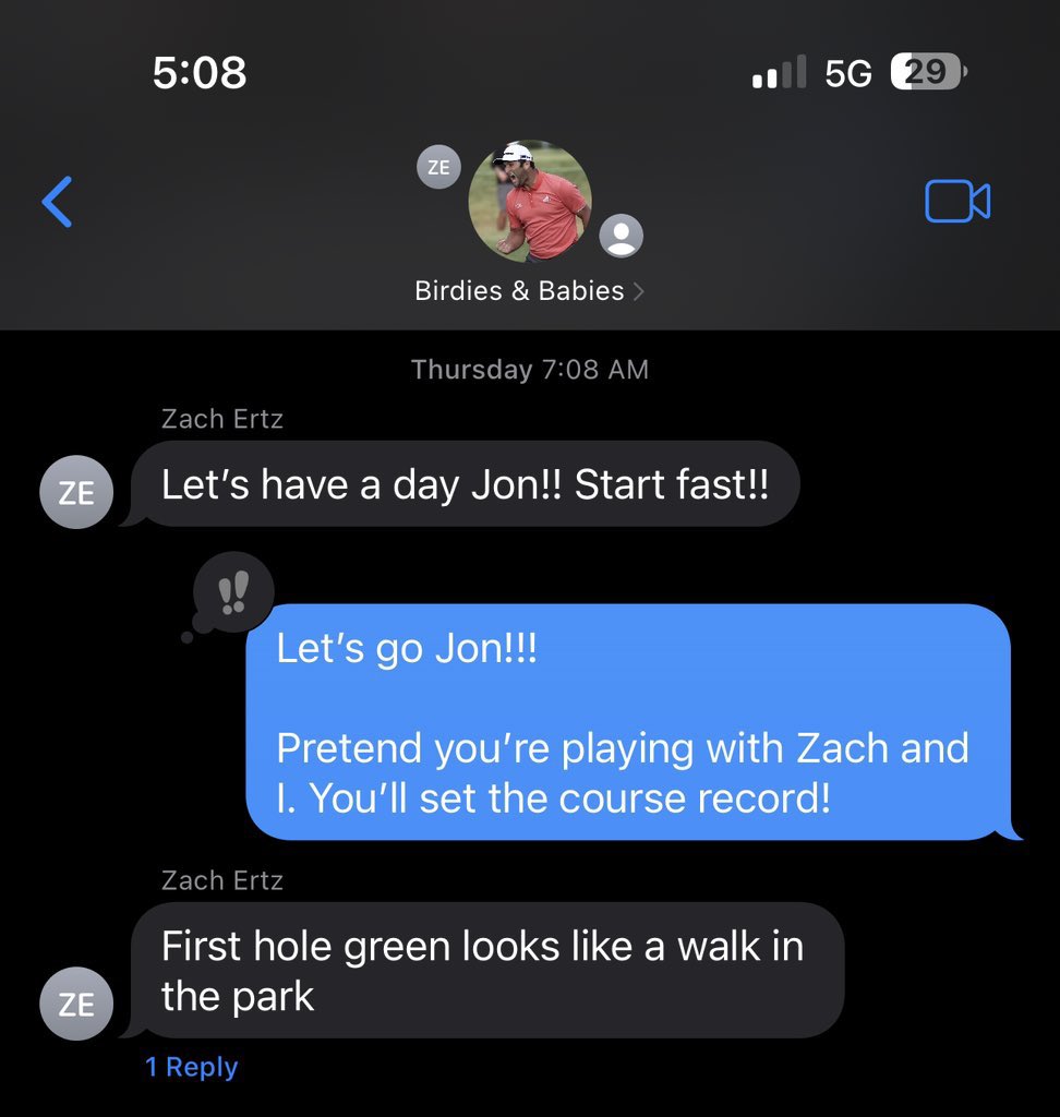 ActionNetworkHQ's tweet photo. This group chat convo with J.J. Watt, Jon Rahm and Zach Ertz is amazing 🤣

(via @JJWatt) https://t.co/CcCuM4H0zA
