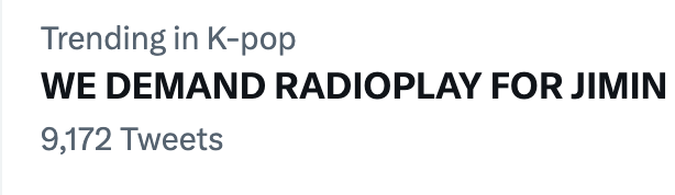 TeaRoseJ's tweet photo. WE DEMAND RADIOPLAY FOR JIMIN

@GeffenRecords @bts_bighit https://t.co/d8Wn2pprFE