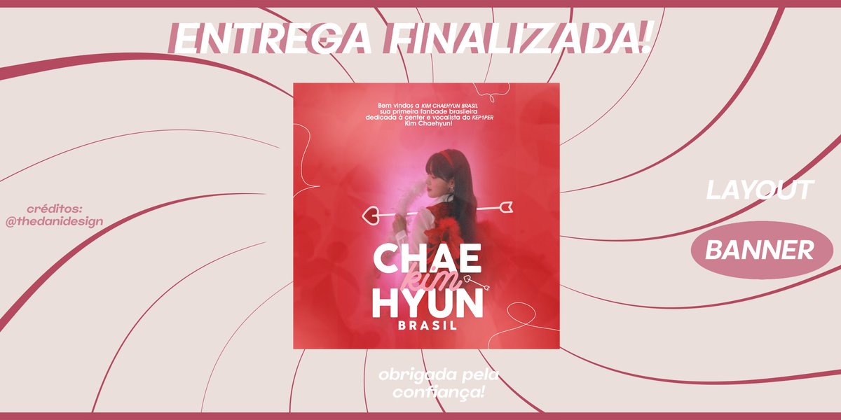 🩷 ENTREGA FINALIZADA 🩷

Para: <a href="/kimchaehyunbr/">Kim Chaehyun Brasil</a>
Muito obrigada pela confiança no nosso trabalho 🐷
