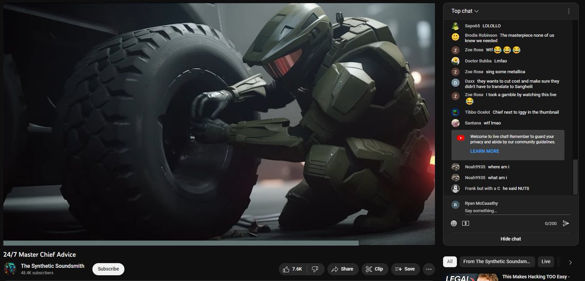 Why am I watching Master chief teach me how to change a tire on my 2006 Nissan Murano