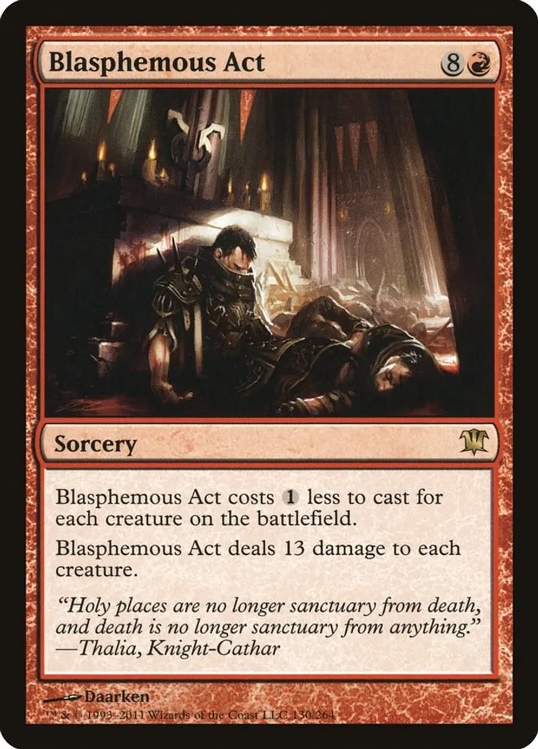 Felt a little weird to cast on Easter, but my brother-in-law was going nuts with Miirym, so it had to be done. Didn’t end up mattering, he killed us anyway. #MTGMOM