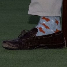 AmandaGolf59's tweet photo. I think Scottie Scheffler is hilarious and precious and must be protected at all costs. 

That being said, can we please get him some new loafers? https://t.co/FTJlrGGqm8