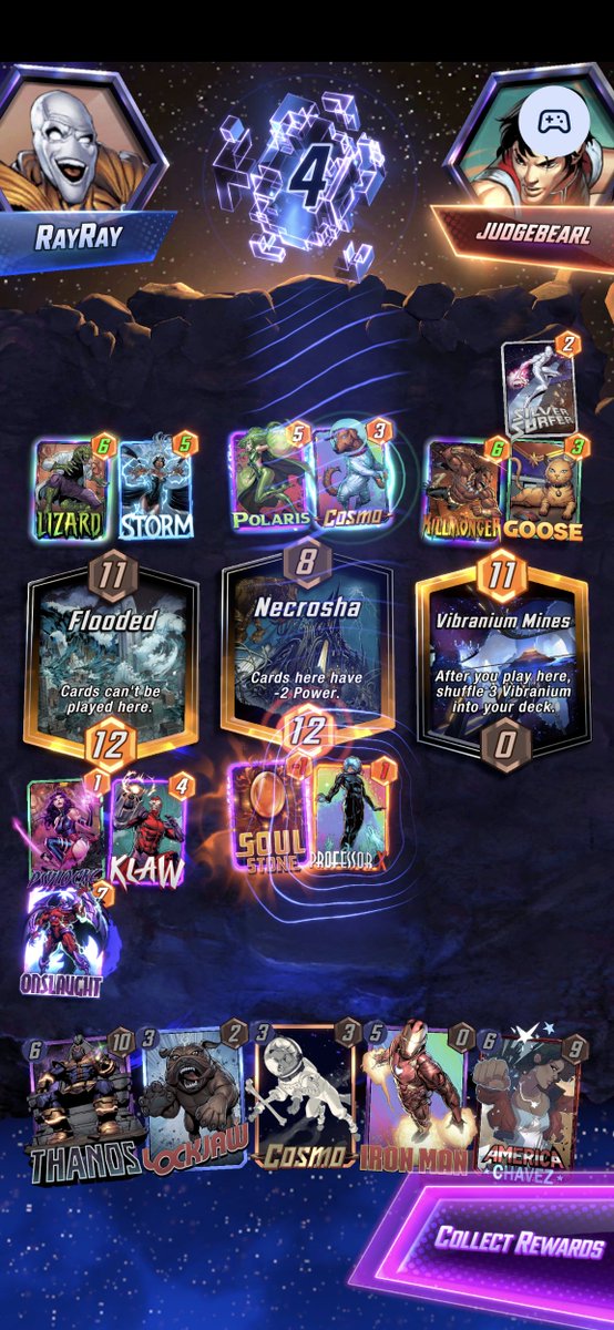 RayRaySnap's tweet image. Week 1 infinite! Used this Thanos deck by Johnson for most of the climb. Works really well. Only bad matchup is the trash/lane clogging decks, fares well against any other archetype.