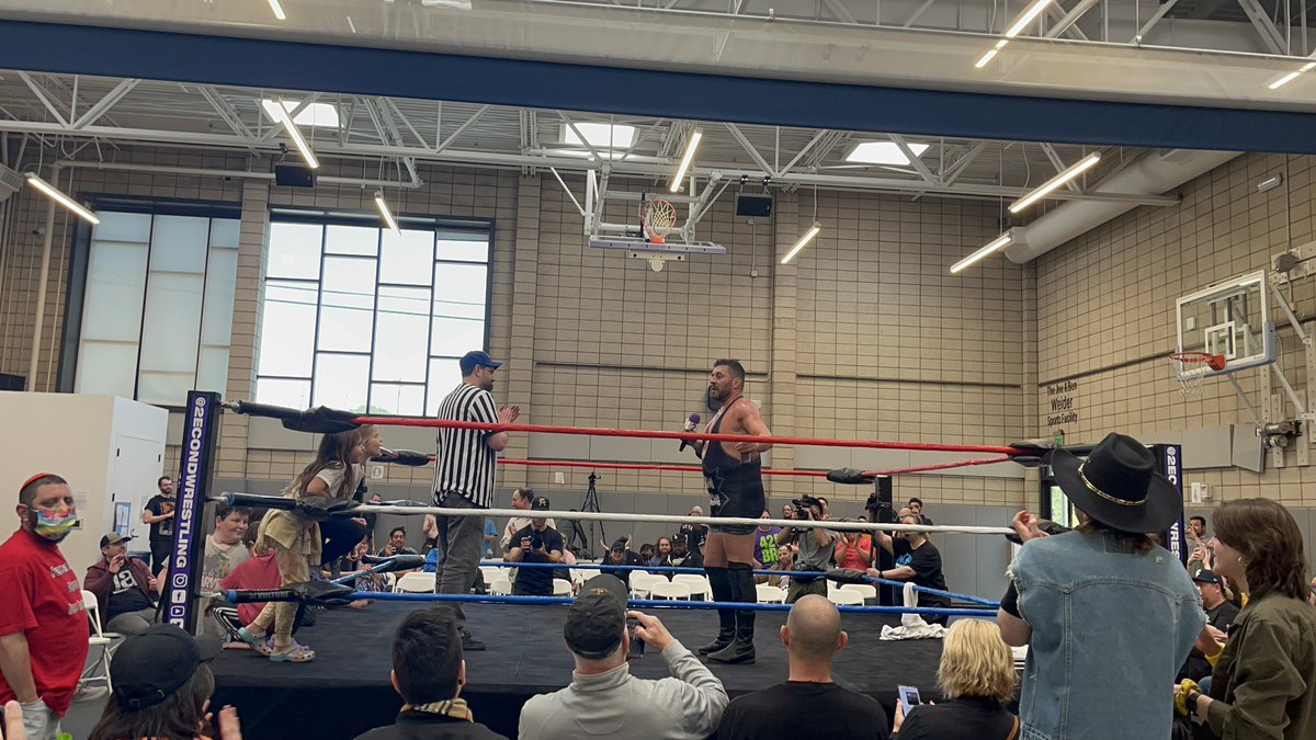 Week since Mania. Lets put over a few: @RoyceIsaacs & @kiddbanditpro helped us source everything @Alan_Angels_ Total pro & loved him in the locker room @BrittnieBrooks came hr b4 every1 to setup ring @ColtCabana & @REALLiSAMARiE raced from Wrestlecon. Gave heart felt speeches