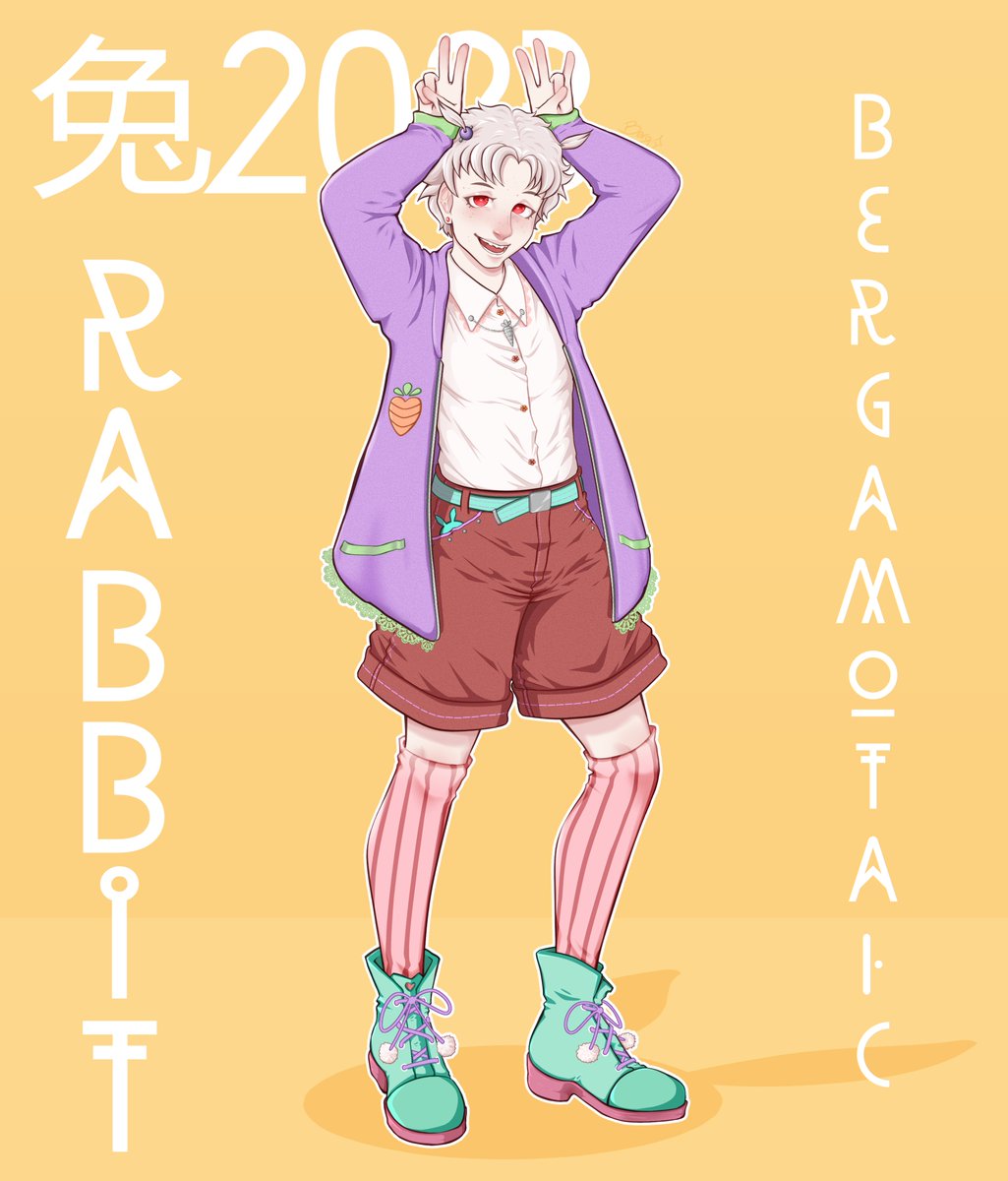 Bergamota_c's tweet photo. Happy easter and Year of the Rabbit! 🐰 (hi im not ded)

#oc #originalcharacter #easter #bunny https://t.co/sI0Sh8XL8Y