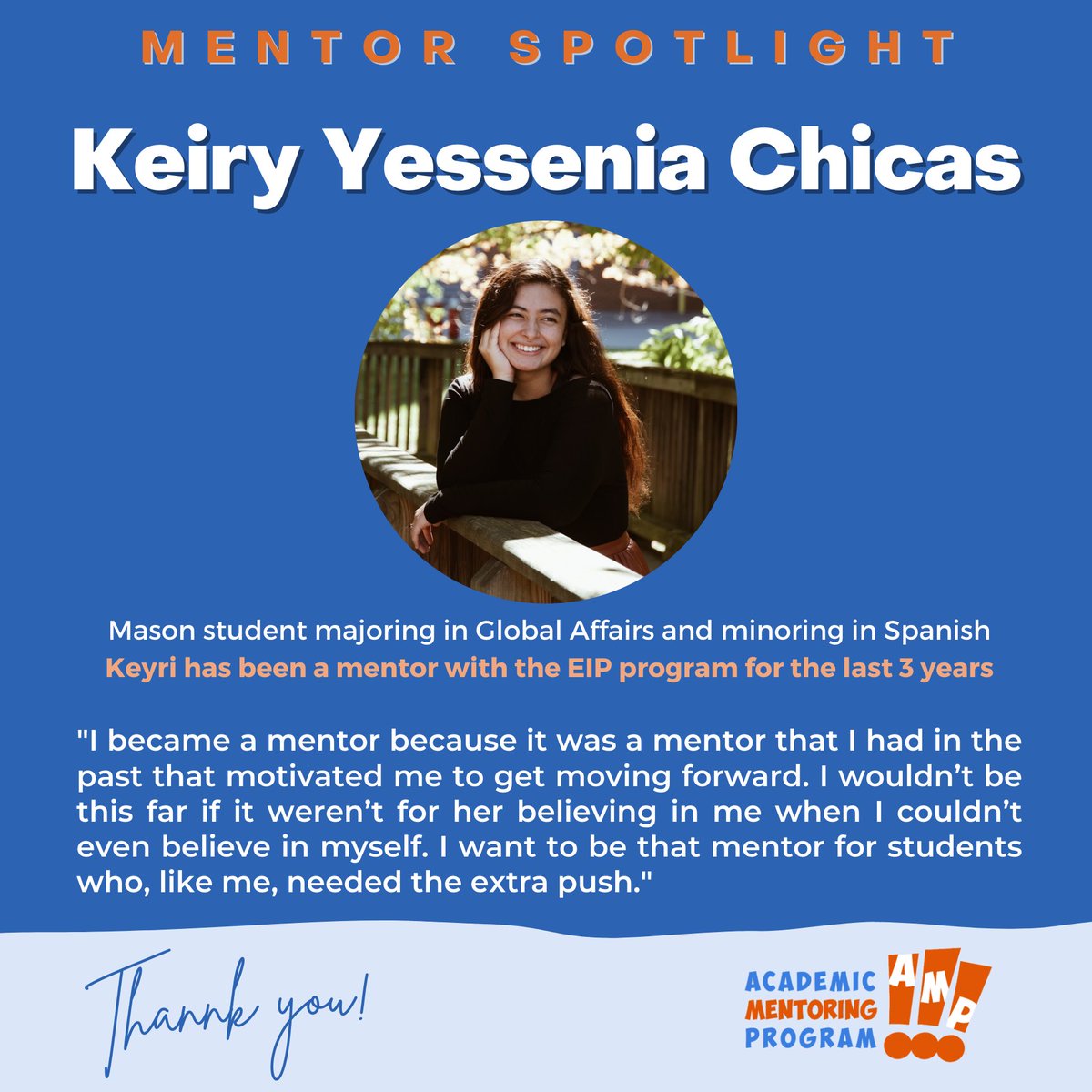 🥁drumroll please🥁 EIP would like to highlight some of our amazing mentors! 🥳 Starting us off is….. Keiry Chicas🥳