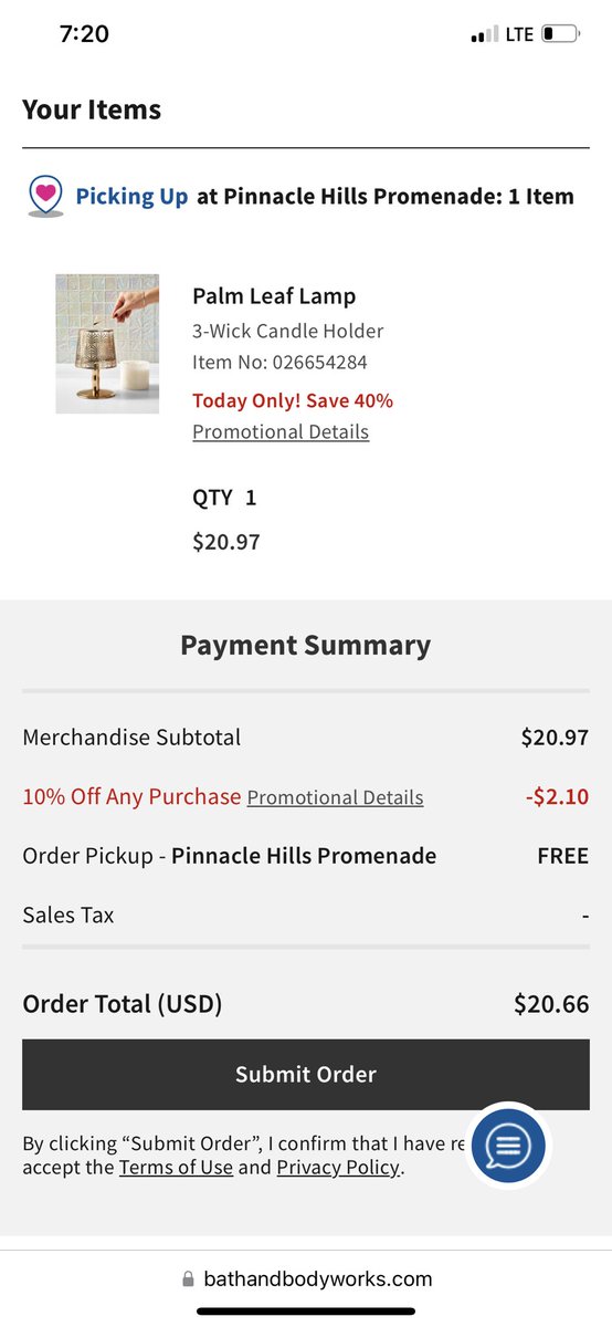 ShannonHerald5's tweet photo. Update - promo discount amount changed from 1% to 1.5% between checkout and submit order. 🤷‍♀️ https://t.co/Yw9N3RhjYF