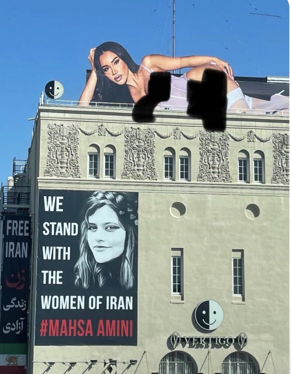 OwenBenjamin's tweet photo. Don’t listen to the west Muslim women, they want the burkas off so they can turn you into pill popping prostitutes.
They only thing they want to liberate you from is the safety of your families and your dignity. 
This is on a public street right now in Los Angeles. Sharia doesn’t oppress you it protects you.