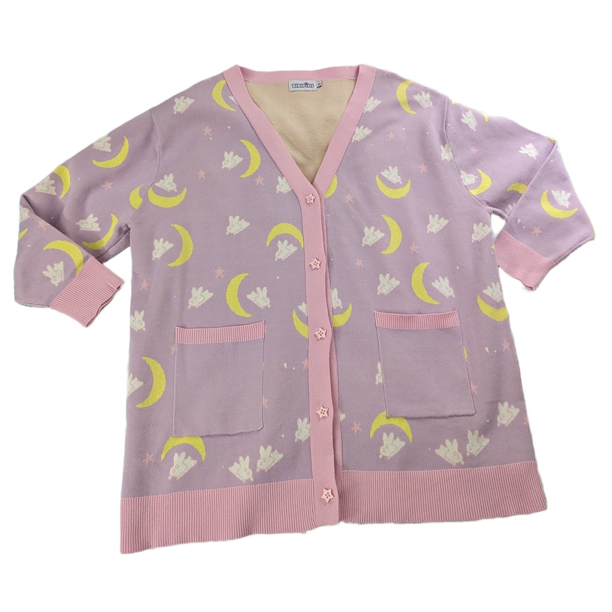 BibiBlossoms's tweet photo. (RT please 💕)
🌸 Moon Bunny Cardigans 🌸

The Moon Bunny Cardigans are available in my store! They're 100% cotton and inspired by Sailor Moon! The buttons are pink stars! Available in sizes S/M to 4XL.

Store details below! https://t.co/JU9mdi7v0y