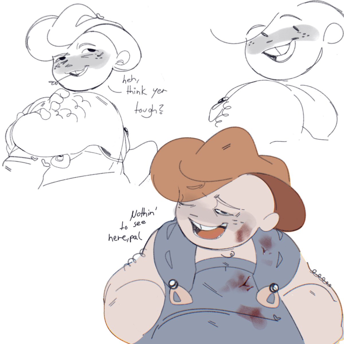 CW: Blood

mischievous cowboy man