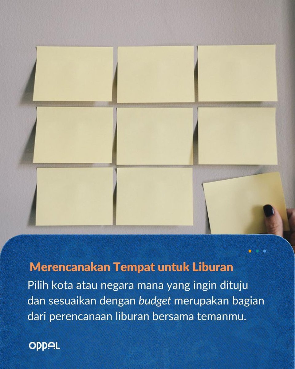 oppal_id's tweet image. Banyak planning sama temen-temen emang seru, tapi lebih seru lagi kalo bukan wacana doang gengs😂

Yuk buat itinerary gengs! Informasi selengkapnya bisa kamu baca di website oppal.co.id ya🫶

#itinerary #tipsliburan #oppal #itineraryholiday