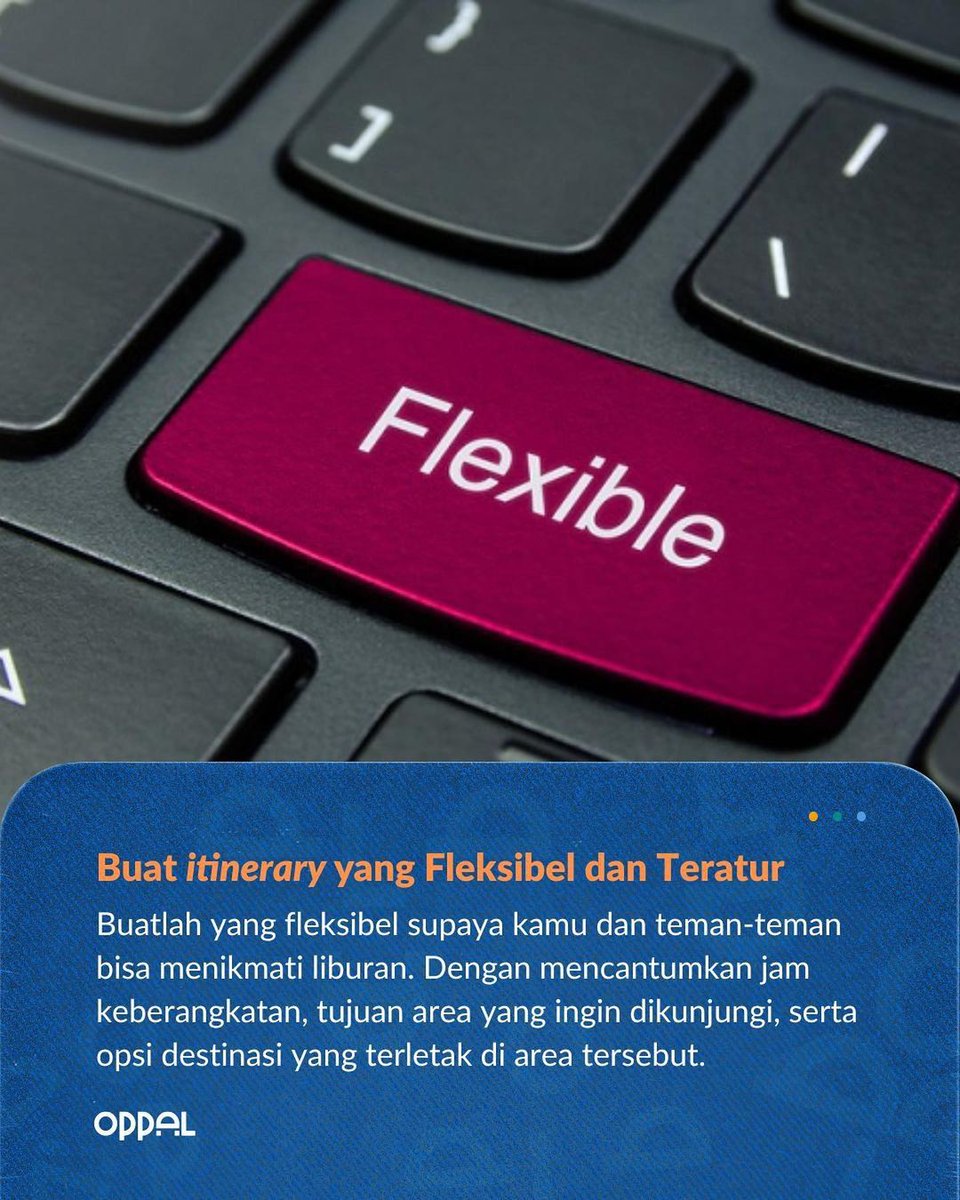 oppal_id's tweet image. Banyak planning sama temen-temen emang seru, tapi lebih seru lagi kalo bukan wacana doang gengs😂

Yuk buat itinerary gengs! Informasi selengkapnya bisa kamu baca di website oppal.co.id ya🫶

#itinerary #tipsliburan #oppal #itineraryholiday