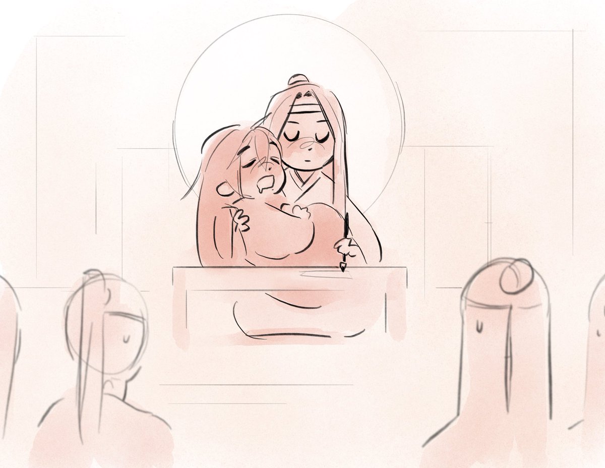 imi_mimimoo's tweet photo. Hanguang-jun letting his husband honk shoo in his morning class
#mdzs #wangxian https://t.co/W5uNhBYXeV