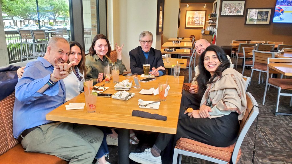 What a fun kick-off to #Connexions. The electrifying <a href="/VOANews/">Voice of America</a> crew is now here <a href="/UTAustin/">UT Austin</a> along with <a href="/RFERL/">Radio Free Europe/Radio Liberty</a>'s Andres Ilves, hanging with @UT_GDIL exec direc @mwmosser. We're starting bright and early at Bass Lecture Hall <a href="/TheLBJSchool/">The LBJ School</a>. Hope to see you there!! #HookEm