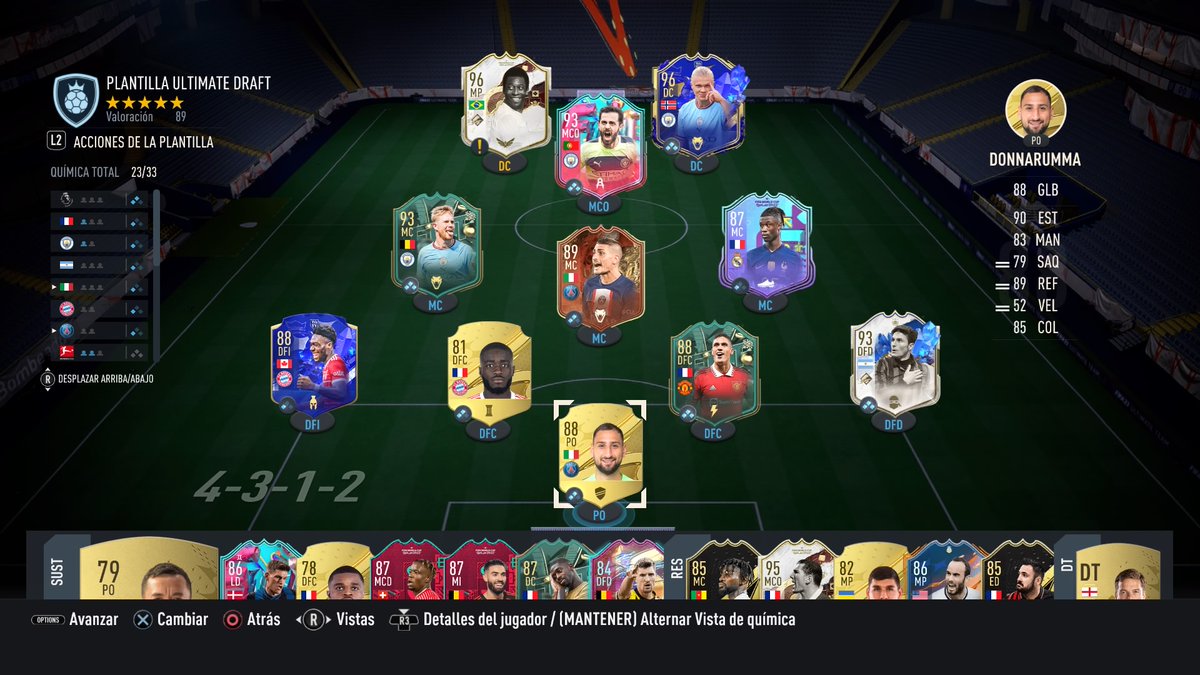 fifapatia1's tweet photo. Qué buen equipo me tocó en #UltimateDraft y por supuesto se consiguieron las 4 victorias, ustedes #fifabombeados cuántas ganadas llevan en el desafío de #DraftAniversario su servidor 18 a dos de ganar el sobre de 5 jugadores 84+ https://t.co/jnofZ8bNRj