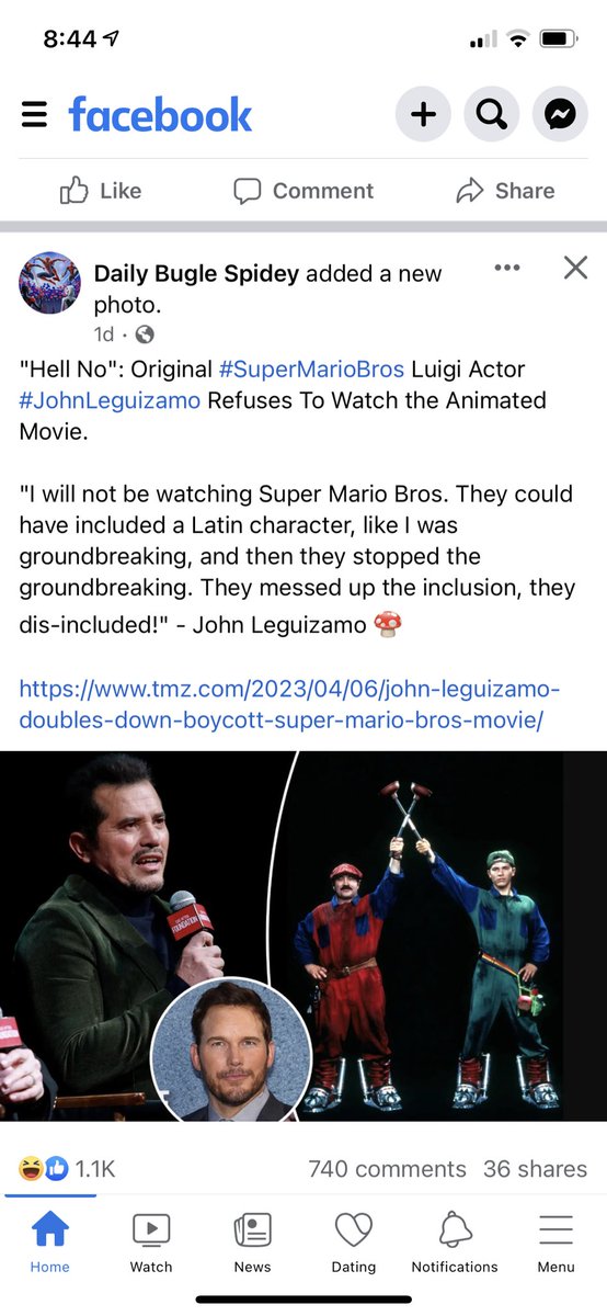 Legendary_AF's tweet photo. THIS JUST IN: @JohnLeguizamo feels like an entitled bitch after culturally appropriating the role of an Italian plumber 30 years ago. He���s now appropriating the role of an actor that believes anyone likes him, his movies &amp; opinions. #GoAheadCancelCulture https://t.co/b2v5F4piai