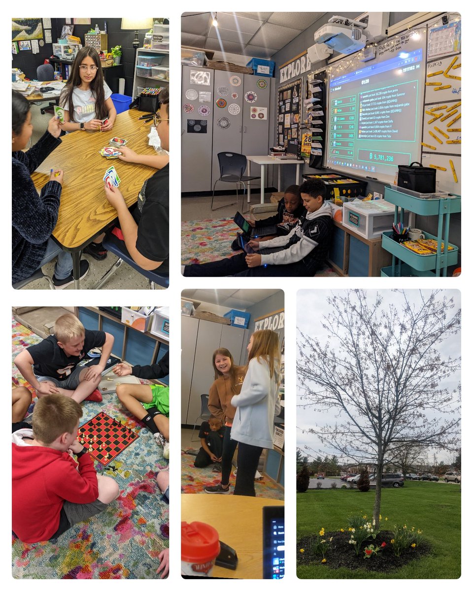 lewickiwolves's tweet image. Indoor recess bonding time, Blooket vocabulary review (we love us some Crypto Hack), brain break giggles, and spring time blooms were all on the menu last week in room 105. ♥️🌞🌷#packpride