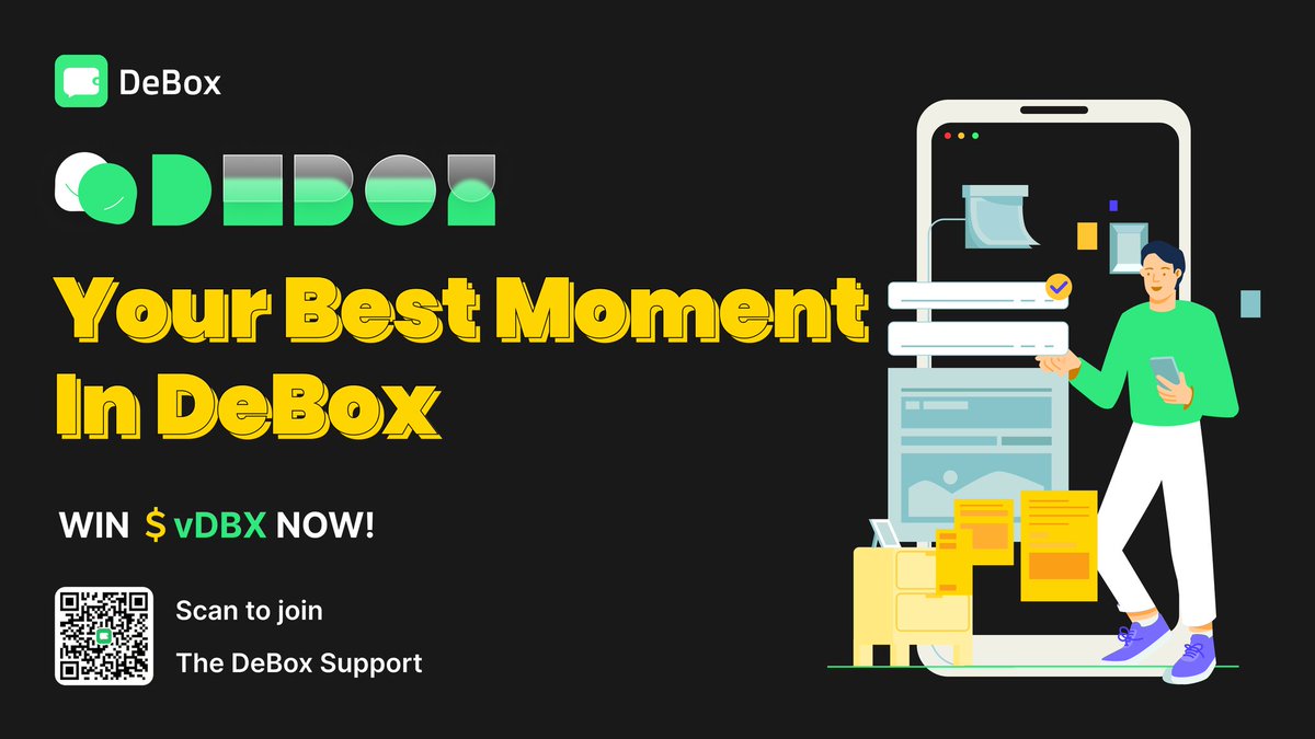 DeBox_Social's tweet photo. 「DeBox Best Moment」 event is officially here!🤩🤩🤩
Get ready for the DeBox Best Moment event! Share your funniest or most inspiring chat moments with the 
#DeBoxBestMoments tag and win big. 

👉https://t.co/Tiy1WOjM2f https://t.co/8S5hcQfGoI
