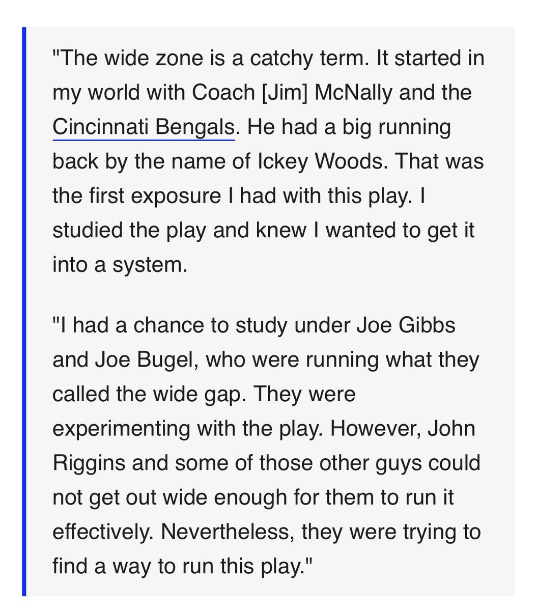 🏈 This man invented wide zone, taught it to Alex Gibbs and the <a href="/Broncos/">Denver Broncos</a>! <a href="/CoachMcNallyOL/">Jim “Mouse” McNally</a> you are THE GOAT! #CoachMouse