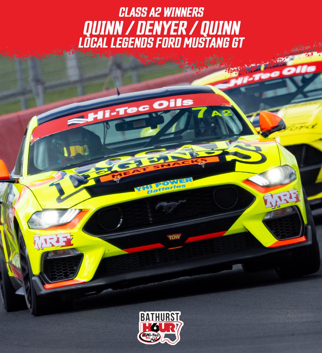 Local legends indeed! Back-to-back class wins for Tony Quinn and Grant Denyer, with Ryder Quinn's last-lap pass getting the #7 car to the top of Class A2 by less than a tenth.. 

#B6HR #SpeedSeriesAU #StanSportAU