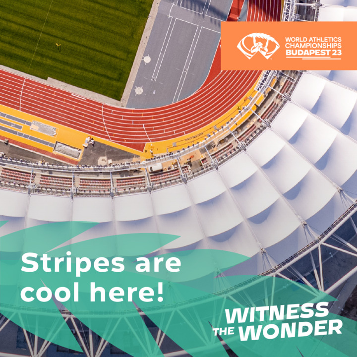 We can't wait for the lining of the National Athletics Centre’s track to be completed soon! Get your tickets to see the superheroes of athletics from the best seats at the World Athletics Championships starting on 19 Aug. 👉 tickets.wabudapest23.com #wabudapest23 #Budapest2023