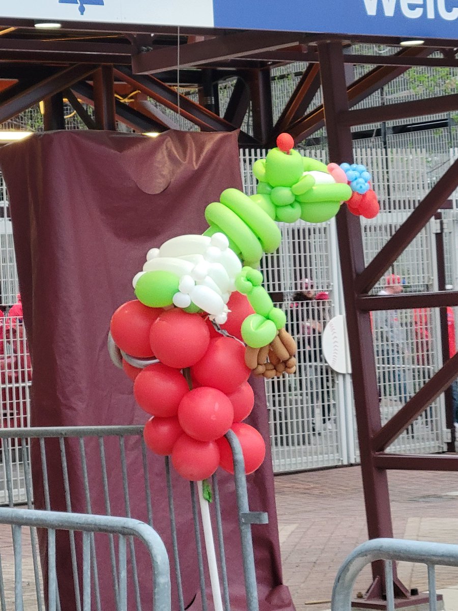 When a #Phillies  employee asks you, "do you want it (it being a giant balloon Phanatic), there is only one correct answer...

#RingTheBell #OpeningDay #Phanatic #balloonart