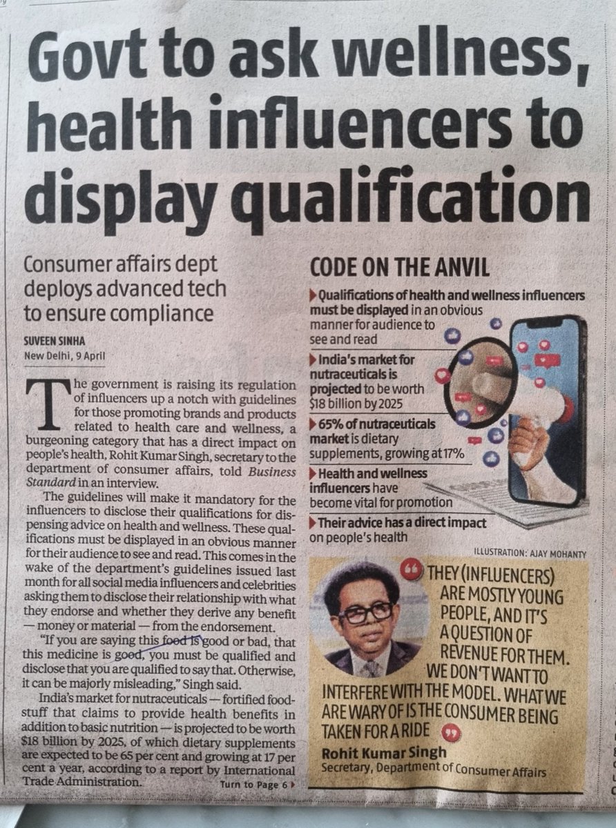 'If you are saying this medicine is good, you must be qualified and disclose that you are qualified to say that.. ' Timely and welcome move by Dept of Consumer Affairs