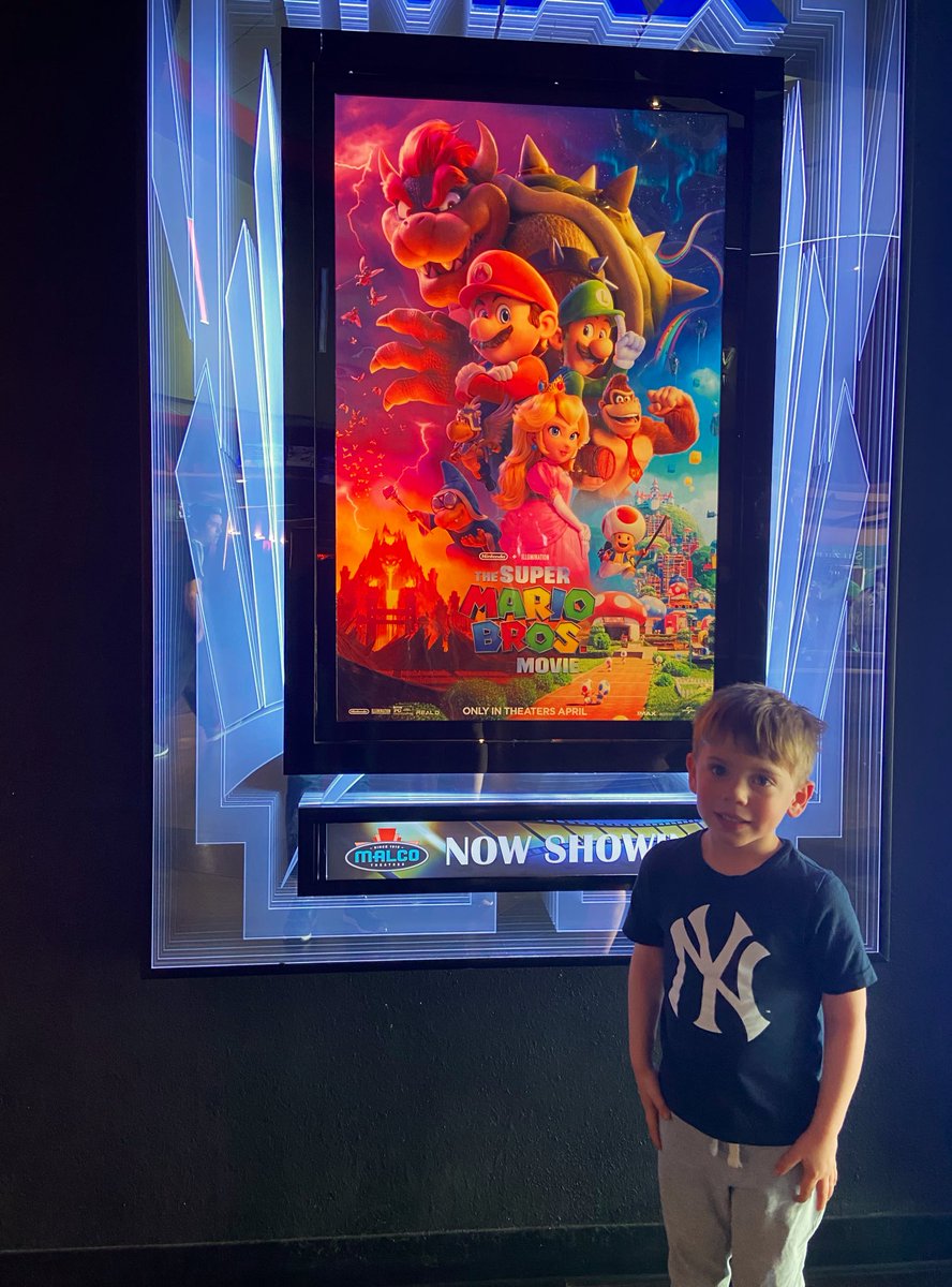 theLovelyLisaB's tweet photo. #CooperBK saw his first #movie in a theatre today! ☺️ He was a little nervous once we sat down, but he watched the whole thing (with earplugs) and made us immediately buy more popcorn to eat at home. Success! 🤩🍿🥰 https://t.co/PkmG22pH2L